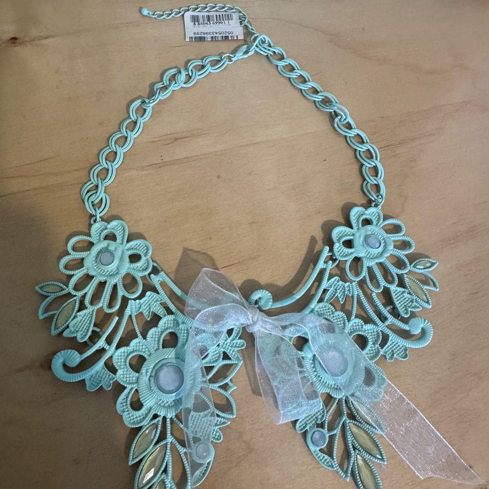 Metal Necklace, made to look like lace.